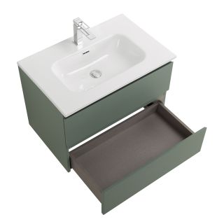 База под раковину BelBagno подвесная с фрезерованными ручками по всей длине фасада с двумя выкатн. ящ., 700x455x500, KRAFT-700-2C-SO-VO еловый матовый