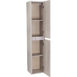 Шкаф-пенал подвесной BelBagno с двумя распашными дверцами с доводчиками, с двумя полками, правост. Rovere Galifax Bianco, 330x300x1600, KRAFT-1600-2A-SC-RGB-R дуб светлый