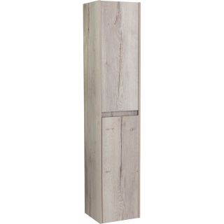 Шкаф-пенал подвесной BelBagno с двумя распашными дверцами с доводчиками, с двумя полками, правост. Rovere Galifax Bianco, 330x300x1600, KRAFT-1600-2A-SC-RGB-R дуб светлый