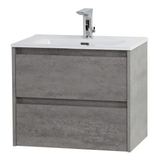 База под раковину BelBagno подвесная с двумя выкатными ящиками, Cemento Grigio, 500х390x500, 39-500/390-2C-SO-CG цемент серый