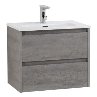 База под раковину BelBagno подвесная с двумя выкатными ящиками, Cemento Grigio, 500х390x500, 39-500/390-2C-SO-CG цемент серый