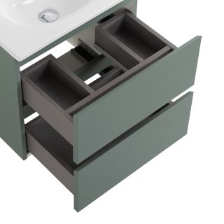 База под раковину BelBagno подвесная с фрезерованными ручками по всей длине фасада с 2 выкатн. ящ., 500x395x500,39-500/390-2C-SO-VO еловый матовый