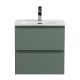 База под раковину BelBagno подвесная с фрезерованными ручками по всей длине фасада с 2 выкатн. ящ., 500x395x500,39-500/390-2C-SO-VO еловый матовый