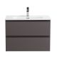 База под раковину BelBagno подвесная с фрезерованными ручк. по всей дл. фасада с 2 выкатн. ящ.700x395x500,39-700/390-2C-SO-GSO темно-серый матовый