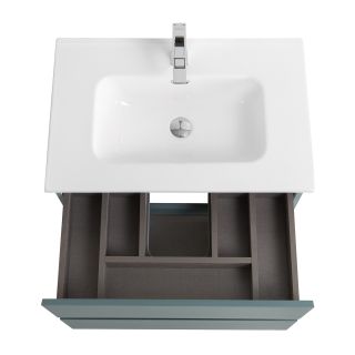 База под раковину BelBagno подвесная с фрезерованными ручками по всей длине фасада с двумя выкатн. ящ.,  600x455x500, KRAFT-600-2C-SO-AO голубой матовый