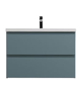 База под раковину BelBagno подвесная с фрезерованными ручками по всей длине фасада с двумя выкатн. ящ 750x455x500, KRAFT-750-2C-SO-AO голубой матовый