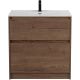 База под раковину BelBagno напольная с фрезерованными ручками по всей длине фасада с двумя выкатными ящиками, Rovere Tabacco, 800x460x840, KRAFT-800-2C-P  табачный дуб