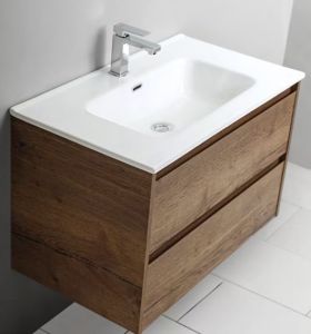 Тумба под раковину BelBagno подвесная 80x50см Rovere Tabacco KRAFT-800-2C-SO-RT