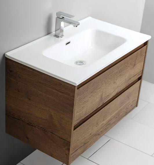Тумба под раковину BelBagno подвесная 80x50см Rovere Tabacco KRAFT-800-2C-SO-RT