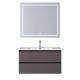 База под раковину BelBagno подвесная с фрезерованными ручками по всей длине фасада с двумя выкатн. ящ.,900x455x500, KRAFT-900-2C-SO-GSO темно-серый матовый
