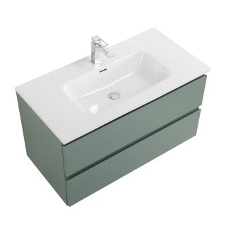 База под раковину BelBagno подвесная с фрезерованными ручками по всей длине фасада с двумя выкатн. ящ.,  900x455x500, KRAFT-900-2C-SO-VO еловый матовый