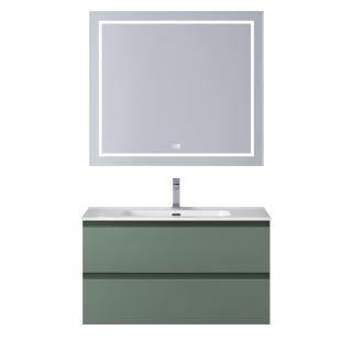 База под раковину BelBagno подвесная с фрезерованными ручками по всей длине фасада с двумя выкатн. ящ.,  900x455x500, KRAFT-900-2C-SO-VO еловый матовый