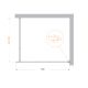 Душевая перегородка BelBagno KRAFT-L-1-110-C-NERO черный