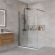 Душевая перегородка BelBagno KRAFT-L-1-110-C-NERO черный