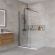 Душевая перегородка BelBagno KRAFT-L-1-80-C-NERO черный