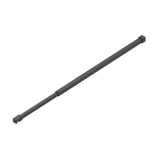 Душевая перегородка BelBagno KRAFT-L-1-90-C-NERO черный матовый