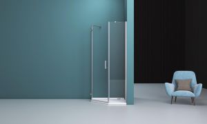 Душевой уголок BelBagno KRAFT-P-1-100-C-Cr-L хром