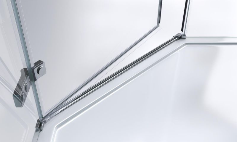 Душевой уголок BelBagno KRAFT-P-1-100-C-Cr-L хром