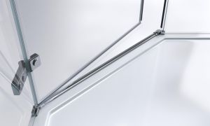 Душевой уголок BelBagno KRAFT-P-1-100-C-Cr-R хром