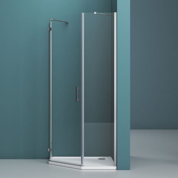 Душевой уголок BelBagno KRAFT-P-1-90-C-Cr-L хром Душевой уголок BelBagno KRAFT-P-1-90-C-Cr-L хром
