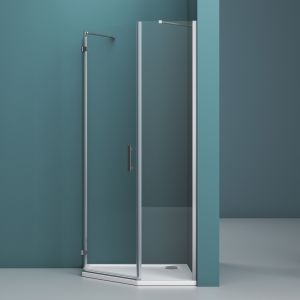 Душевой уголок BelBagno KRAFT-P-1-90-C-Cr-L хром