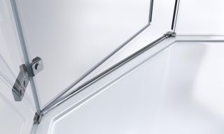 Душевой уголок BelBagno KRAFT-P-1-90-C-Cr-L хром