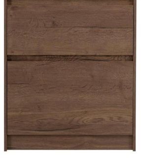 База под раковину BelBagno напольная с фрезерованными ручками по всей длине фасада с двумя выкатными ящиками, Rovere Tabacco, 605х390x840, KRAFT39-600 табачный дуб