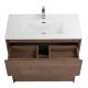 База под раковину BelBagno напольная с фрезерованными ручками по всей длине фасада с двумя выкатными ящиками, Rovere Tabacco, 805х390x840, KRAFT39-800 табачный дуб