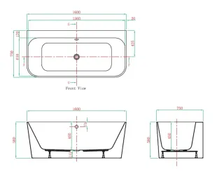 Акриловая ванна VagnerPlast Maggie KRBV165MAG9X-64 160x75см белый Акриловая ванна VagnerPlast Maggie KRBV165MAG9X-64 160x75см белый