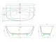 Акриловая ванна VagnerPlast Benin KRBV178BEN9X-64 170x70см белый