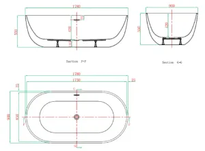 Акриловая ванна VagnerPlast Manchester KRBV178MAN7X-64 178x90см белый