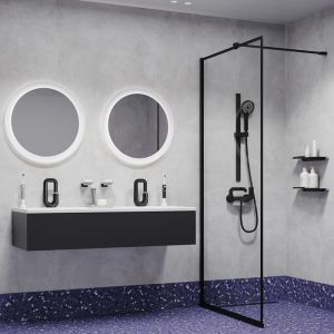 Смеситель для раковины IDDIS Twist Push Control TWIBLBTi01 чёрный матовый