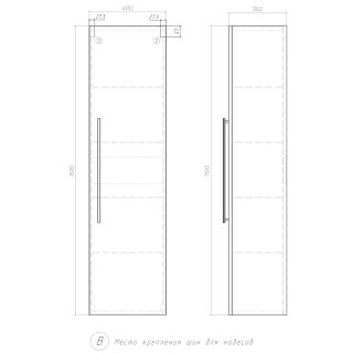 Пенал (40см) Velvex Posse pp.POS.40, верде Пенал (40см) Velvex Posse pp.POS.40, верде