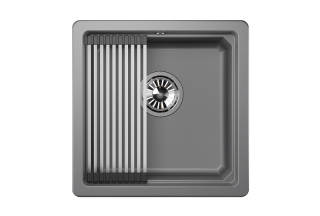 Мойка кухонная Granula Kitchen Space 4501U, АЛЮМИНИУМ Мойка кухонная Granula Kitchen Space 4501U, АЛЮМИНИУМ