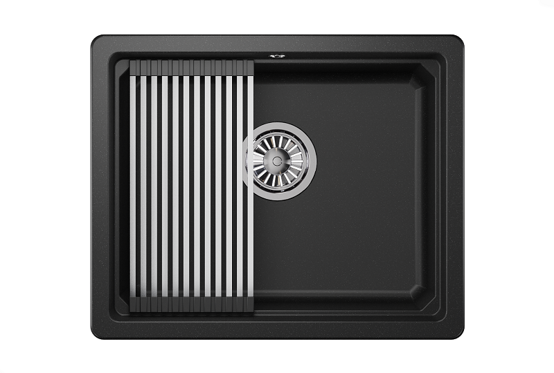 Мойка кухонная Granula Kitchen Space 5501U, ЧЁРНЫЙ