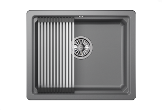 Мойка кухонная Granula Kitchen Space 5501U, АЛЮМИНИУМ Мойка кухонная Granula Kitchen Space 5501U, АЛЮМИНИУМ