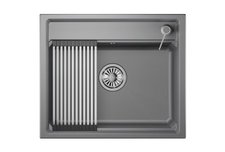 Мойка кухонная Granula Kitchen Space 6003, АЛЮМИНИУМ Мойка кухонная Granula Kitchen Space 6003, АЛЮМИНИУМ