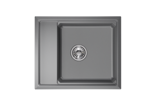 Мойка кухонная Granula Kitchen Space 6004, АЛЮМИНИУМ Мойка кухонная Granula Kitchen Space 6004, АЛЮМИНИУМ