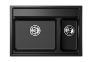 Мойка кухонная Granula Kitchen Space 7302, ШВАРЦ