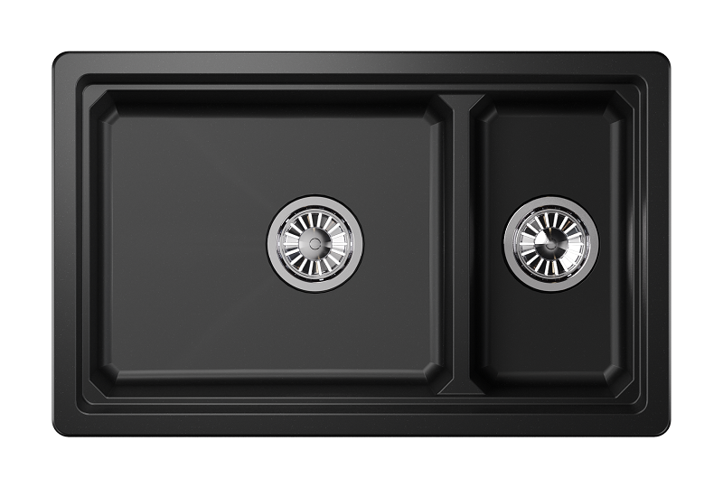 Мойка кухонная Granula Kitchen Space 7304U, ШВАРЦ