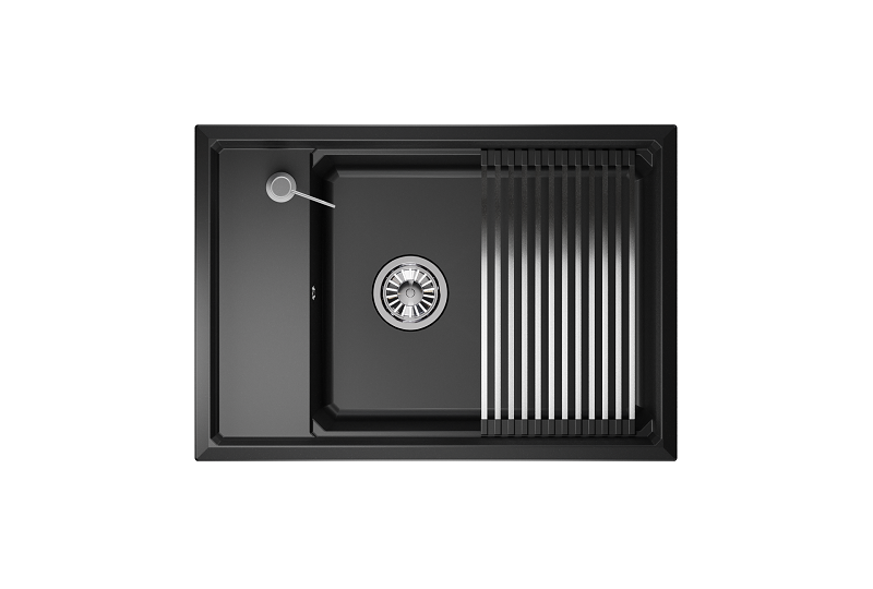 Мойка кухонная Granula Kitchen Space 7305, ШВАРЦ