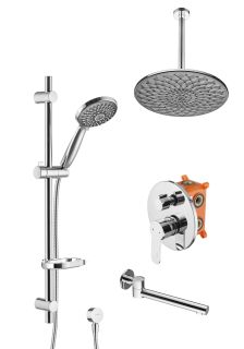 Душевой комплект Swedbe Platta 5543G1 хром/серый Душевой комплект Swedbe Platta 5543G1 хром/серый
