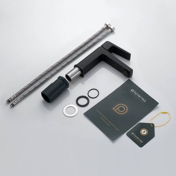 Смеситель для раковины Splenka S02.10.06 чёрный