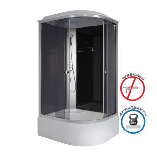 Душевая кабина Niagara Eco E100/70/40L/TN 100x70 см без крыши профиль хром стекло тонированное