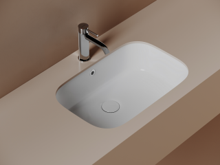 Раковина встраиваемая снизу Ceramicanova Эра (Era) CN15006 57 см белый