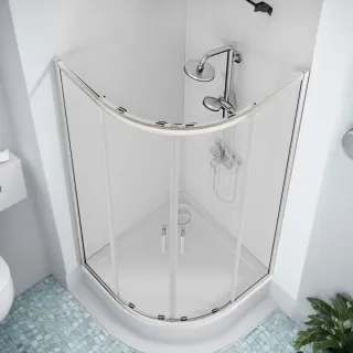 Душевое ограждение Good Door Cube R-80-C-CH КУ00001 80*80 профиль хром стекло прозрачное