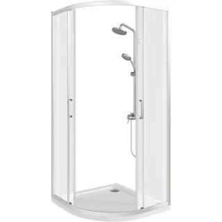 Душевое ограждение Good Door Cube R-80-C-CH КУ00001 80*80 профиль хром стекло прозрачное