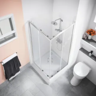 Душевое ограждение Good Door Cube CR-80-C-CH КУ00004 80*80 профиль хром стекло прозрачное