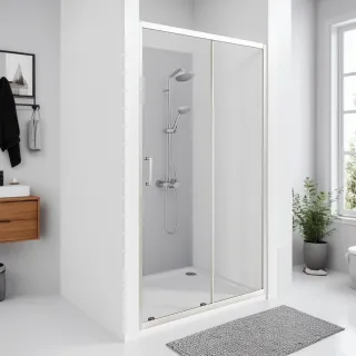 Душевое ограждение Good Door Cube WTW-130-C-CH КУ00013 130 профиль хром стекло прозрачное