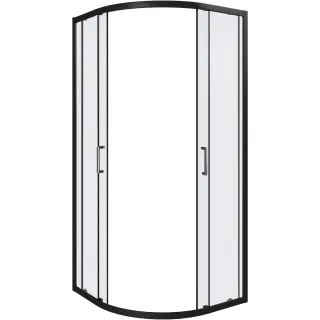 Душевое ограждение Good Door Cube R-80-C-B КУ00016 80*80 профиль черный матовый стекло прозрачное
